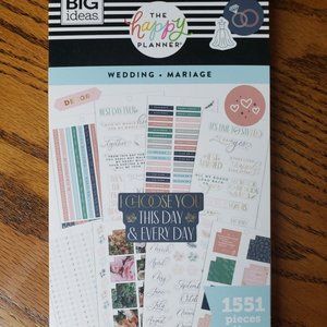 The Happy Planner Wedding Sticker Book Brand New